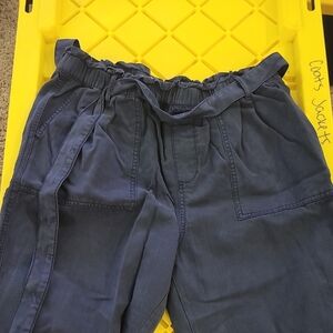 Sonoma Dark Blue Ruffled Waist Pants